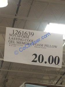 Costco-1261639-Novaform-Lasting-Cool-Gel-Memory-Foam-Pillow-tag