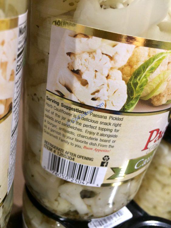 Paesana Pickled Cauliflower 2/32 Ounce CostcoChaser