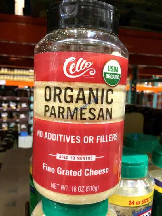 Cello Organic Dry Grated Parmesan 18 Ounce Jar