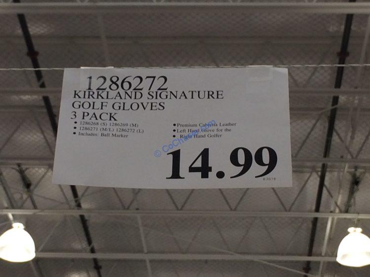 Costco1286272KirklandSignatureGolfGloves3Packtag CostcoChaser