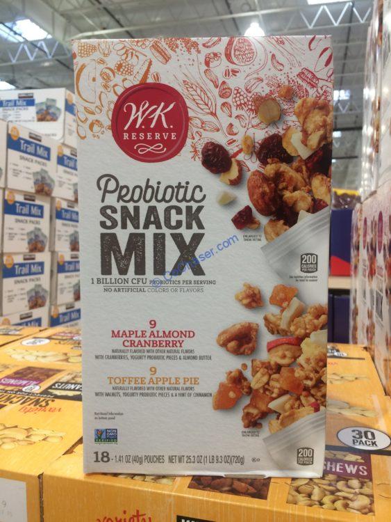 WK Reserve Probiotic Snack Mix 18 Count Box