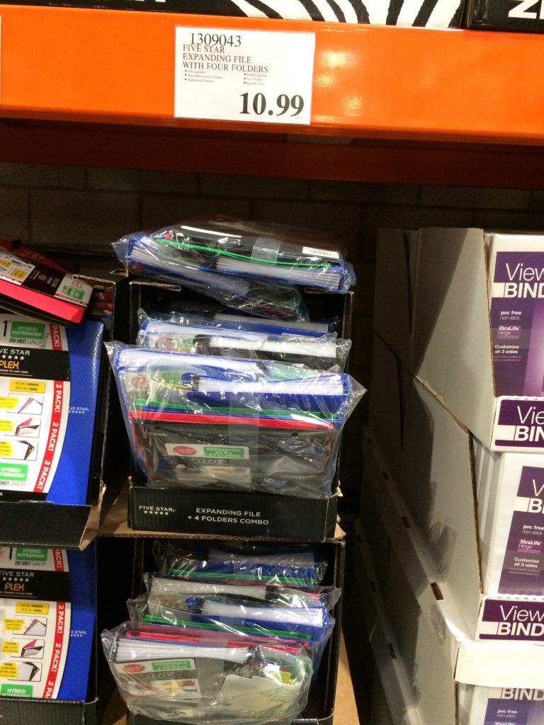 Costco1309043FiveStarExpandingFilewithFourFoldersall