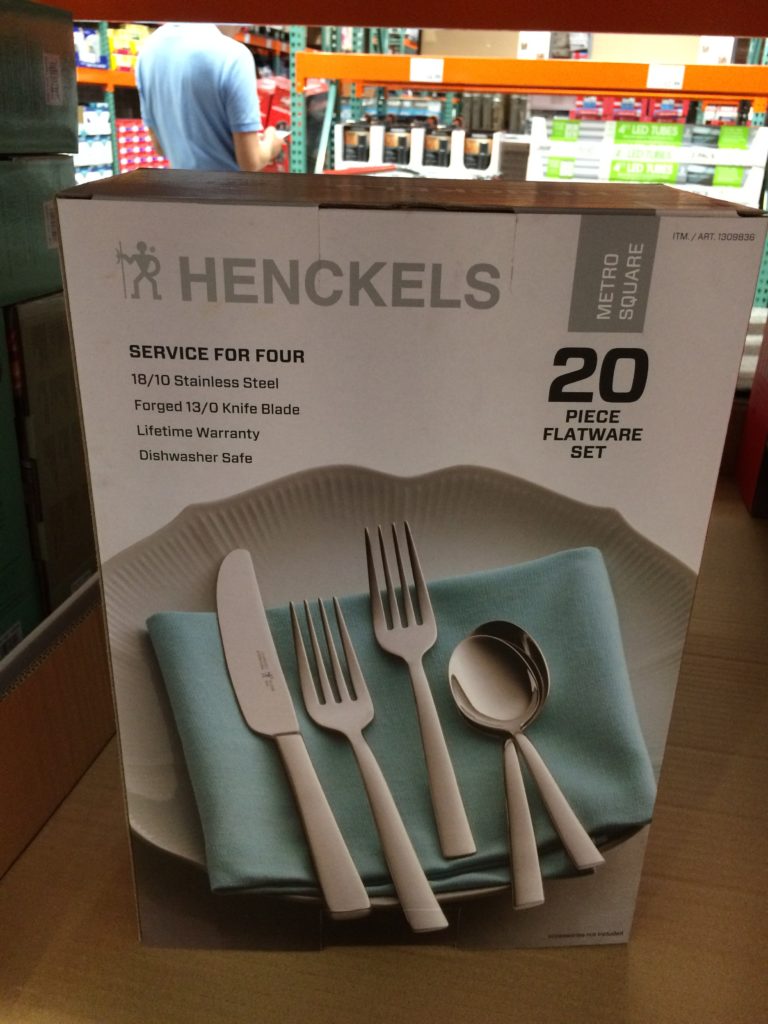 Henckels International Metro Square Flatware Set 20PC CostcoChaser