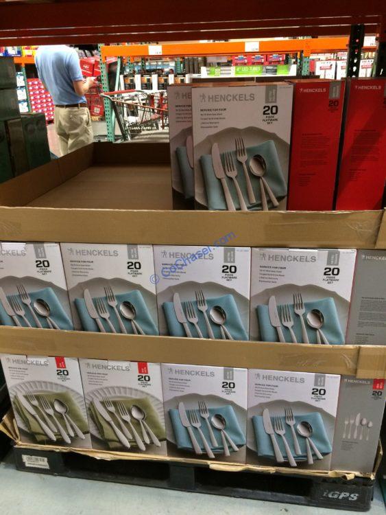 Costco1309836HenckelsInternationalMetroSquareFlatwareSetall CostcoChaser