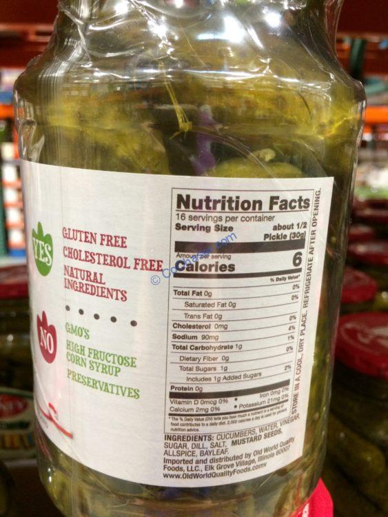 Old World Polish Dill Pickles 2/32 Ounce Jar CostcoChaser