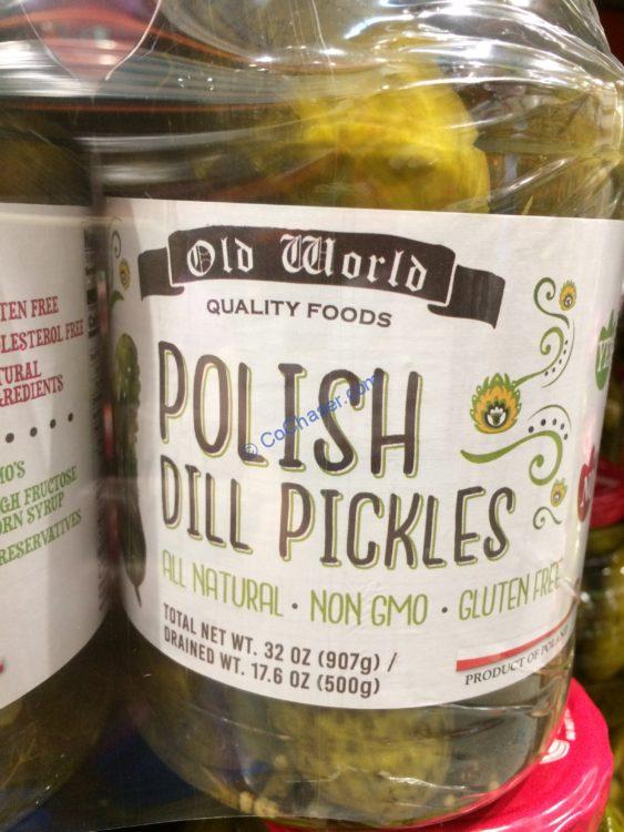 Old World Polish Dill Pickles 2/32 Ounce Jar CostcoChaser