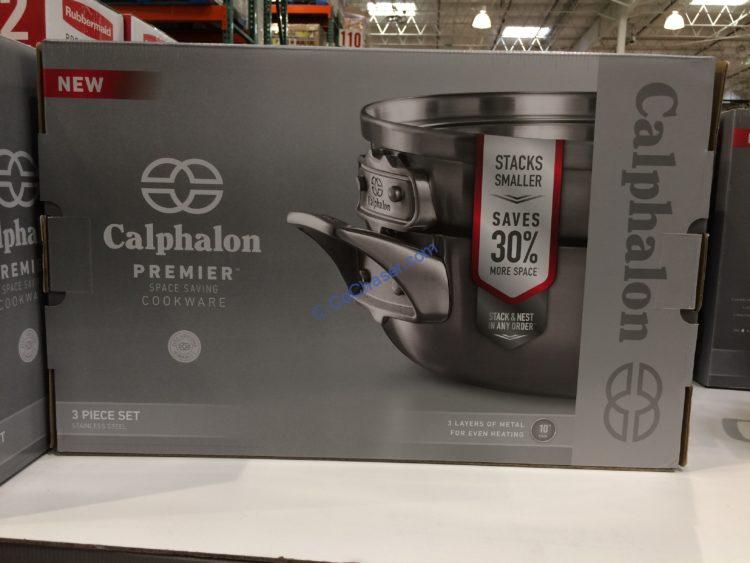 Costco1336916CalphalonPremierStainlessSteel3pieceCookwareSet1