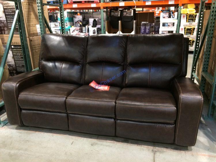 Sawyer Leather Power Reclining Sofa, Leather Power Recliner Sofa Costco