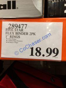 Costco-289477-Five-Star-Flex-Binder-2PK-1-Rings-tag