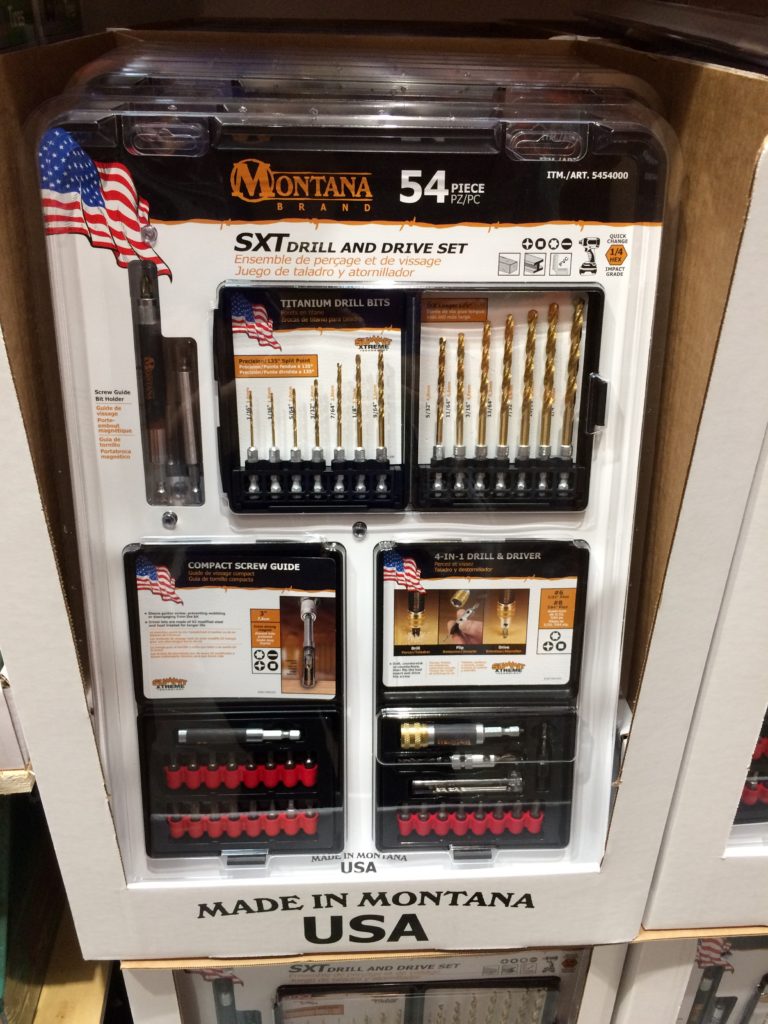 Montana Brand 54P Power Drill & Driver Set CostcoChaser