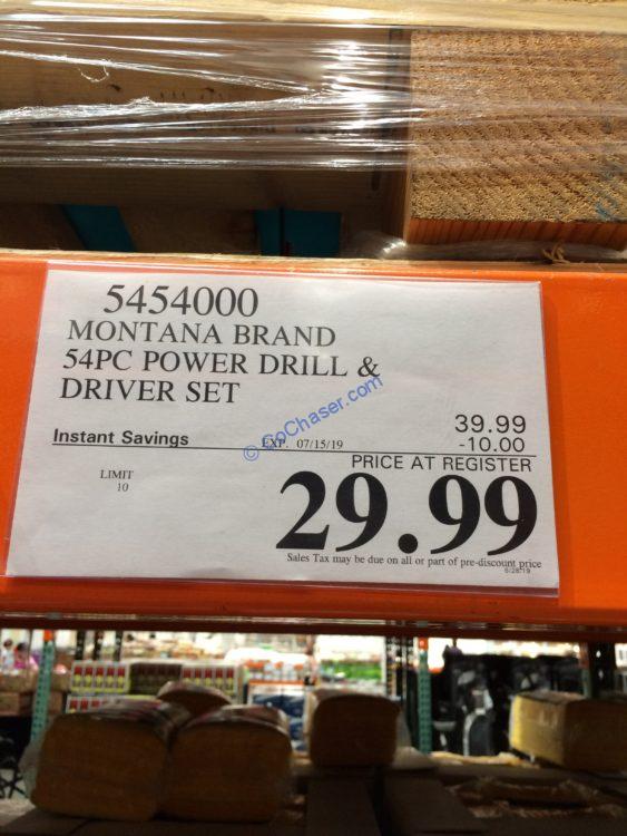 Costco5454000MontanaBrand54PPowerDrillDriverSettag CostcoChaser