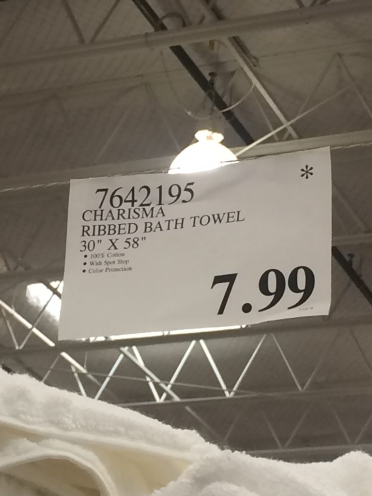 Costco7642195CharismaRibbedBathToweltag CostcoChaser