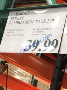 Costco-1046107-TRINITY-Bamboo-Shoe-Rack-tag
