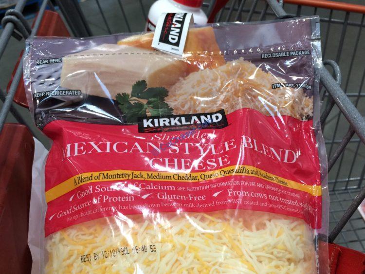 Kirkland Signature Shredded Mexican Blend 2/2.5 Pound Bags CostcoChaser