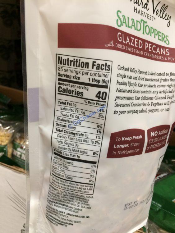 Costco1183538OrchardValleyHarvestSaladTopperschart CostcoChaser