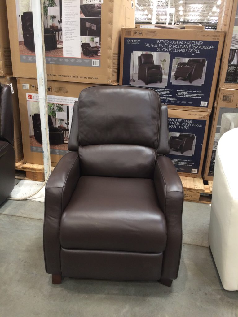 Synergy Home Kyleigh Leather Recliner CostcoChaser