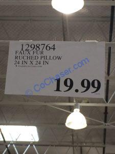 Costco-1298764-Faux-Fur-Ruched-Pillow-tag