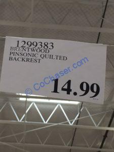 Costco-1299383-Brentwood-Pinsonic-Quilted-BackRest-tag