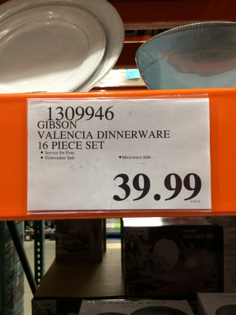 Costco1309946GibsonValenciaDinnerware16PieceSettag CostcoChaser