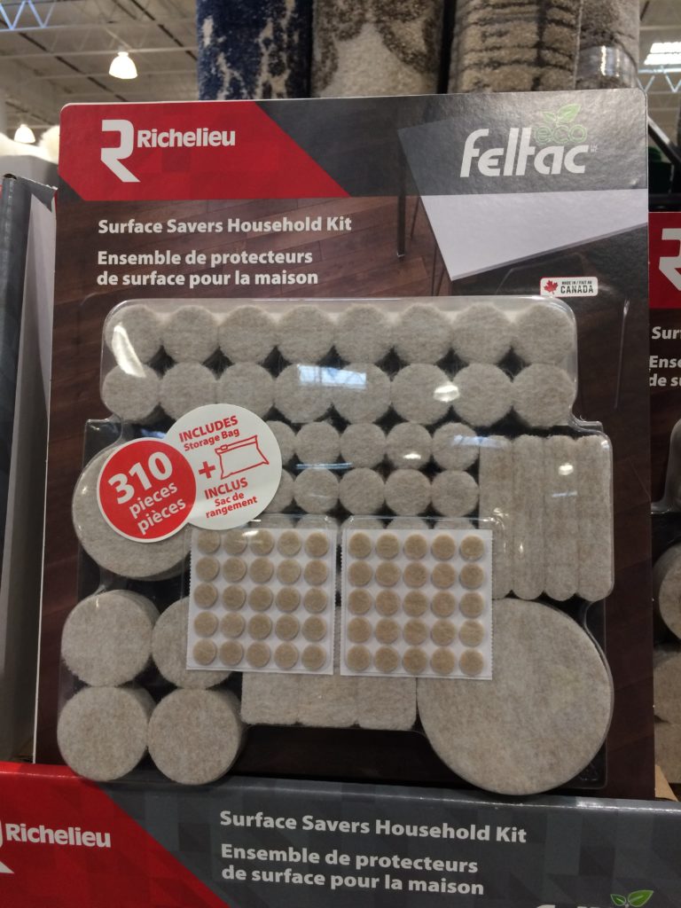 Richelieu Felt Surface Savers Household Kits 310 PCS CostcoChaser