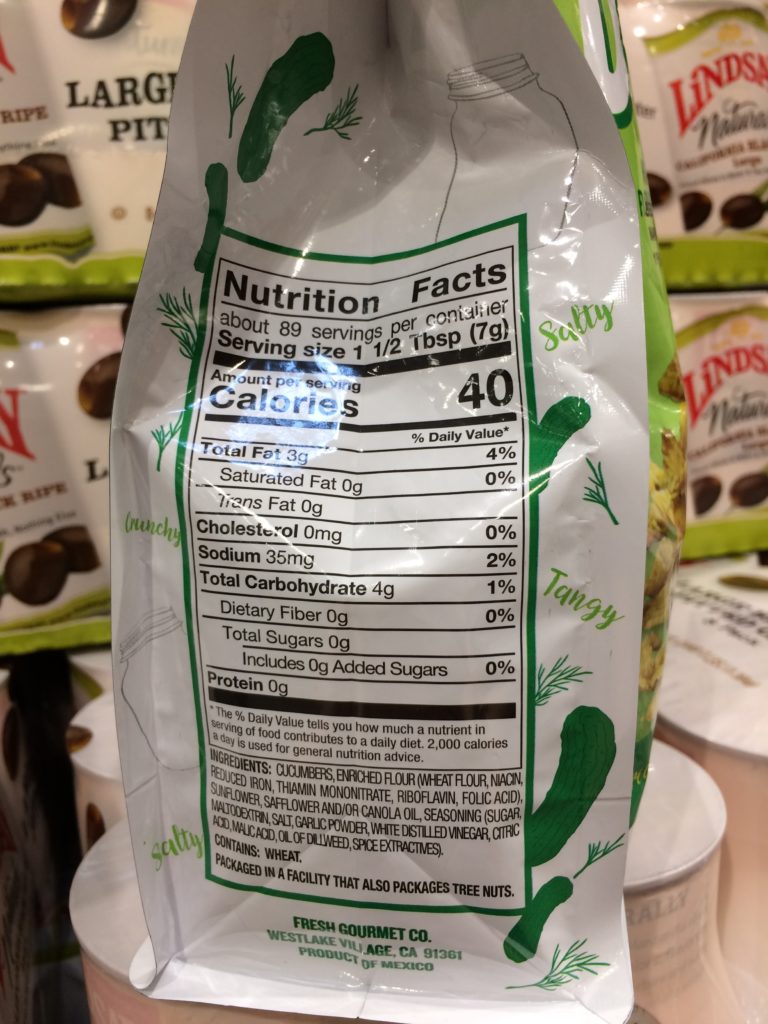 Costco1335277FreshGourmetCrispyDilliesCucumberschart CostcoChaser