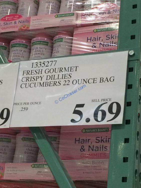 Fresh Gourmet Crispy Dillies Cucumbers 22 Ounce Bag CostcoChaser