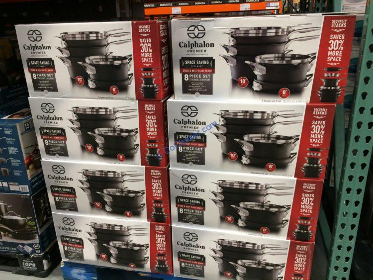 Costco1348308Calphalon8PiecePremiumSpaceSavingCookwareSetall CostcoChaser