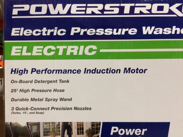 Costco1900536PowerStroke2200PSIElectricPressureWasherspec