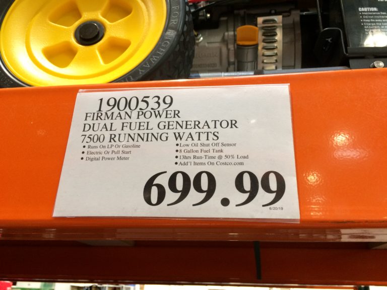 Costco1900539FirmanPowerDualFuelGenerator7500RunningWattstag