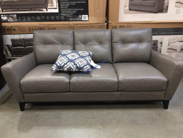 Costco Grey Leather Couch Flash S, Leather Sectional With Chaise Costco