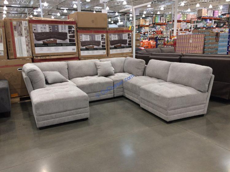 Lenora 6PC Fabric Modular Sectional