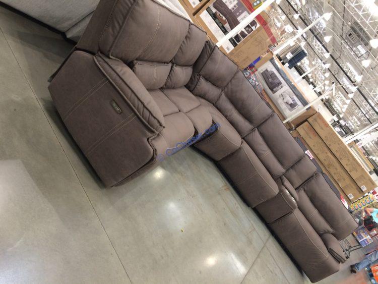 Fabric Power Reclining Sectional with Power Headrest CostcoChaser