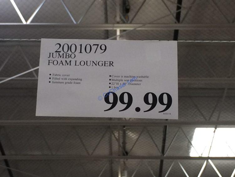 Costco2001079LoungeCOJumboFoamLoungertag CostcoChaser