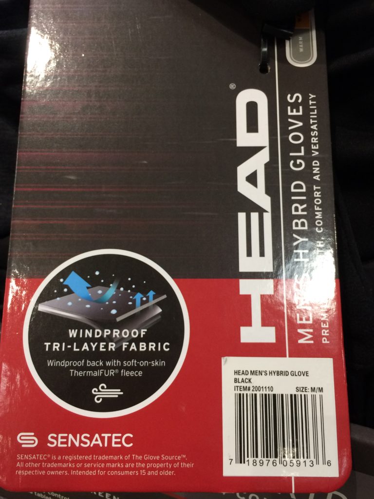 Costco2001110HeadMensHybridGlovesbar CostcoChaser