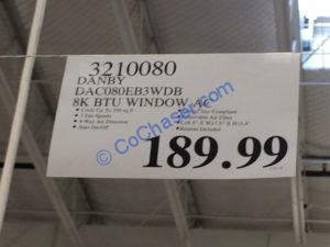 Costco-3210080-Danby-8K-BTU-Window-Air-Conditioner-tag