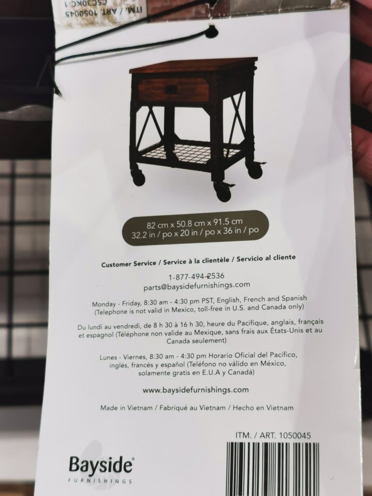 Costco1050045WhalenVintageKitchenCartpart3 CostcoChaser