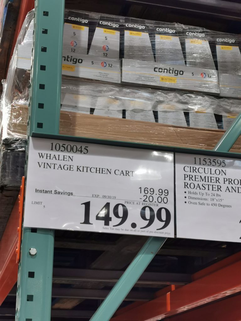 Costco1050045WhalenVintageKitchenCarttag CostcoChaser