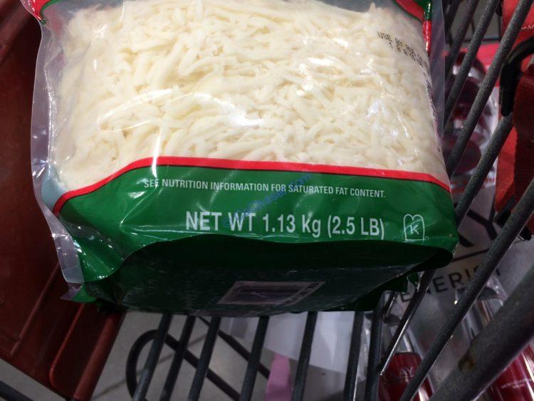 Kirkland Signature Shredded Mozzarella 2/2.5 Pound Bags CostcoChaser
