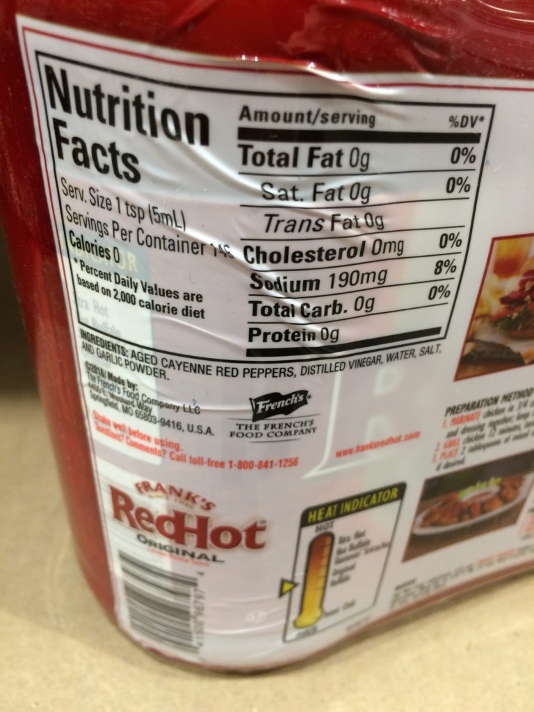 Costco1122506FranksRedHotSaucechart CostcoChaser
