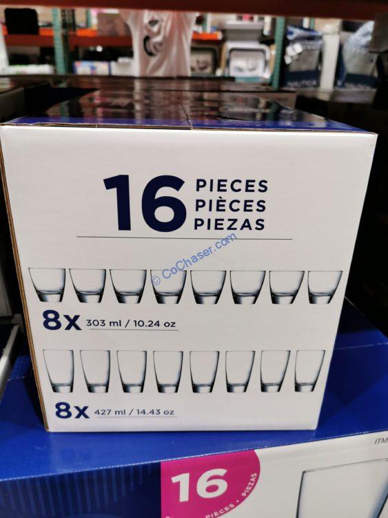 Costco1298029ARCEliteGlassDrinkware16PieceSetitem CostcoChaser