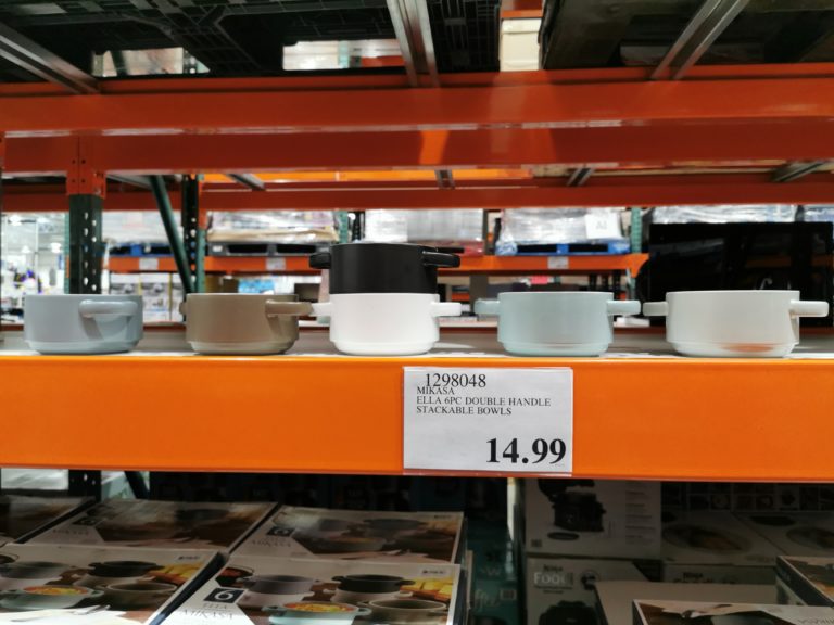 Mikasa Ella 6PC Double Handle Stackable Bowls CostcoChaser