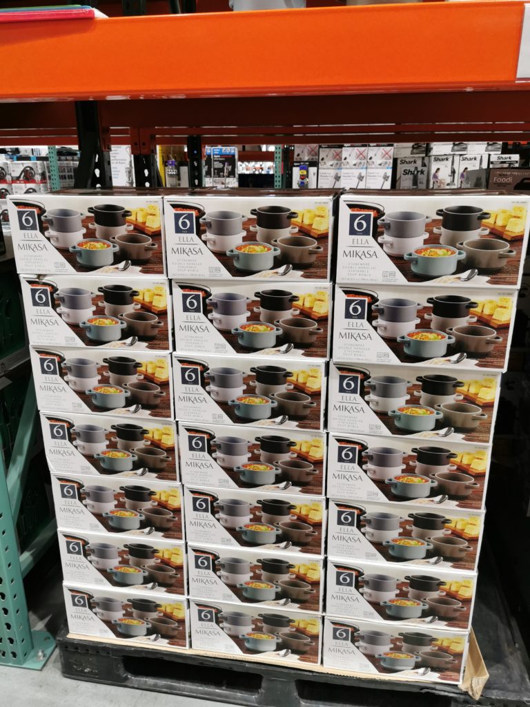 Costco1298048MikasaElla6PCDoubleHandleStackableBowlsall CostcoChaser