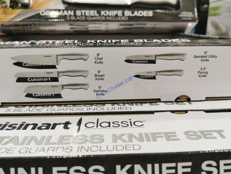 Costco1337594Cuisinart5pieceStainlessSteelKnifeSetitem1