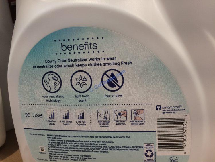 Downy ODOR Neutralizer Fabric Decodorizer170 Loads /115 Ounces