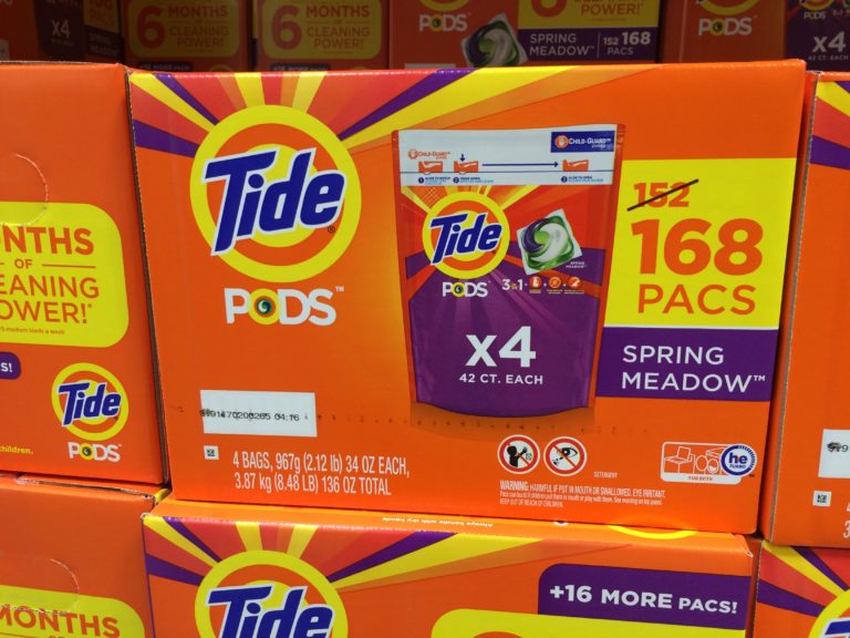 Tide Pods Spring Meadow Scent 168 Count Package CostcoChaser