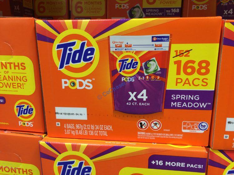 Tide Pods Spring Meadow Scent 168 Count Package