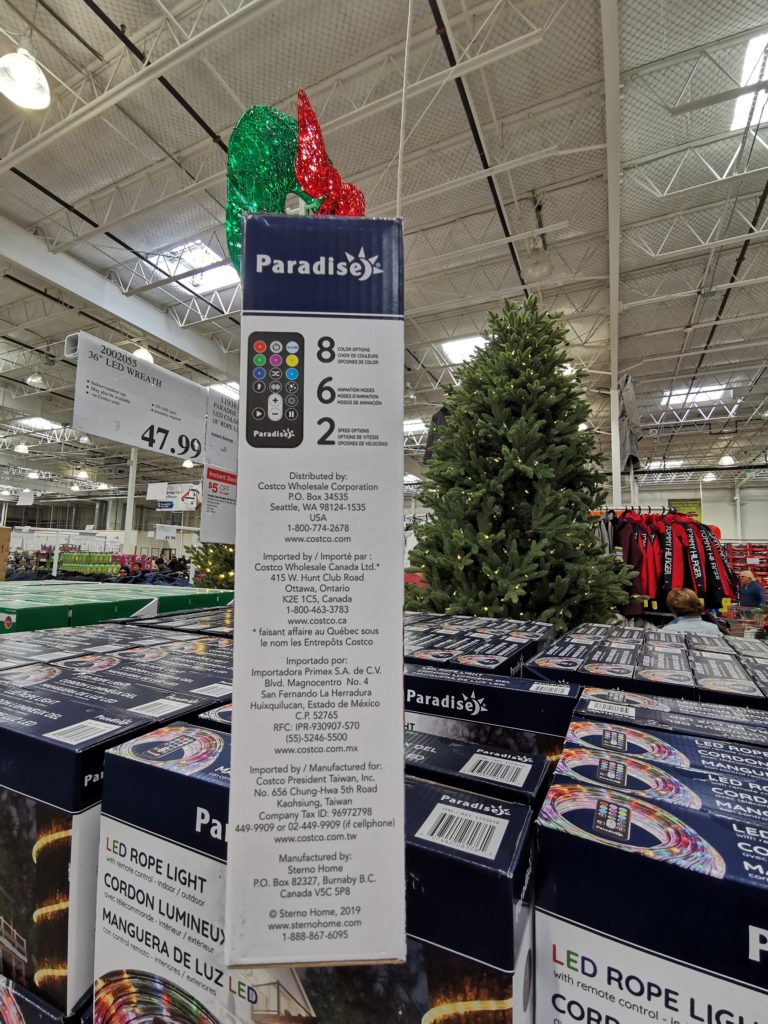 Costco1193818ParadiseLEDColorChanging18 RopeLight2 CostcoChaser