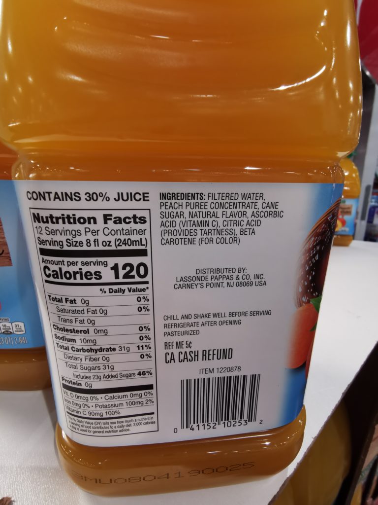 Costco1220878GrownRightPeachCiderbar CostcoChaser