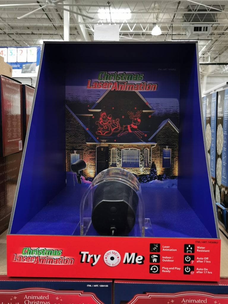 Animated Santa Laser Projector CostcoChaser