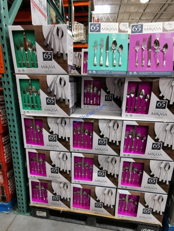 Costco1309961Mikasa65PieceFlatwareSetall CostcoChaser